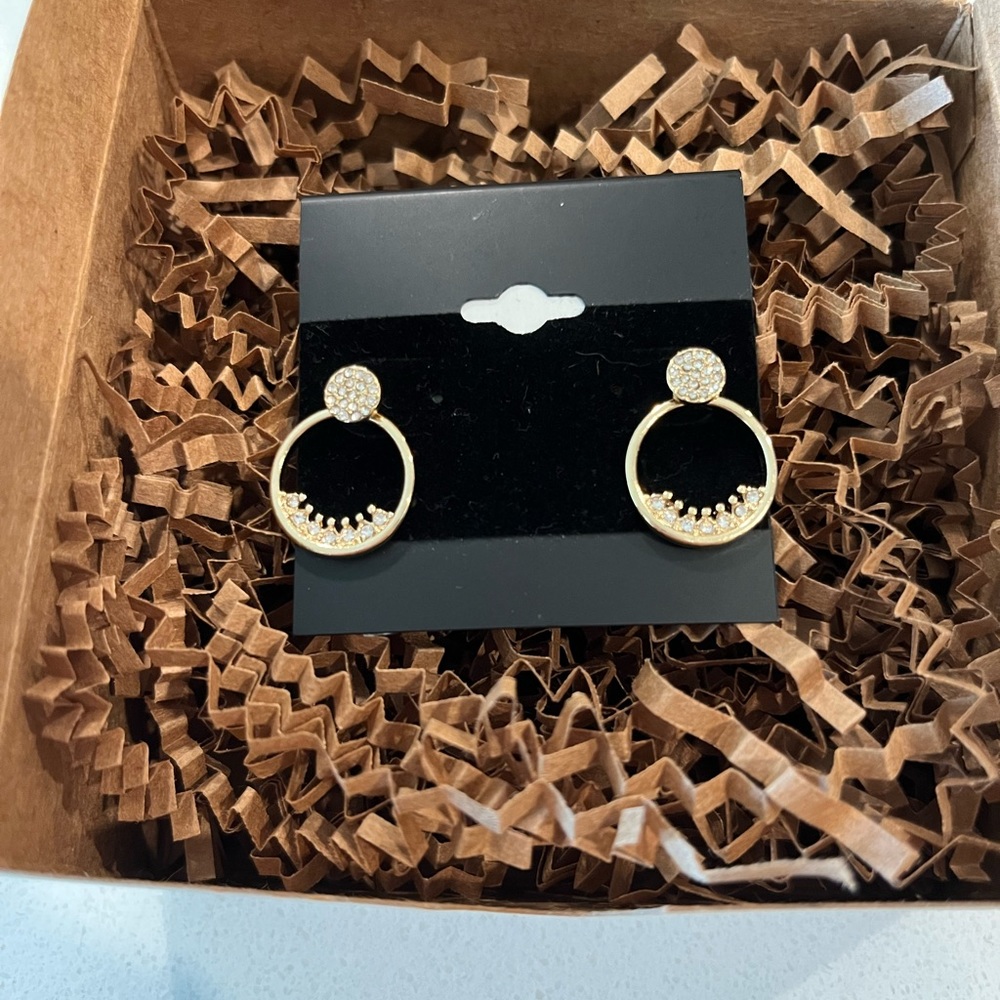 dry goods gold hoop earrings